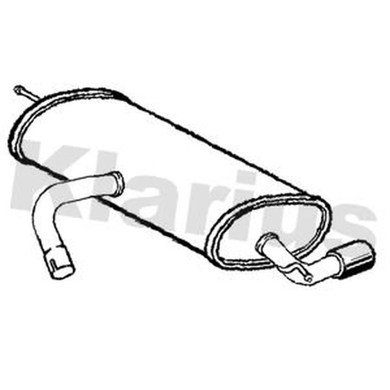 Klarius Box With Tail Pipe Rear AU902J