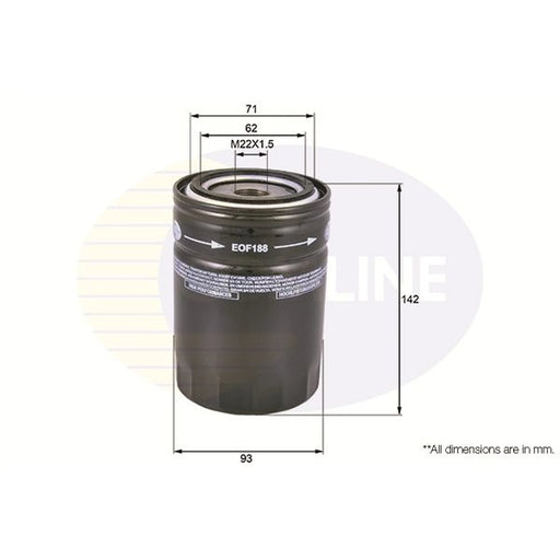 Comline Engine Oil Filter EOF188