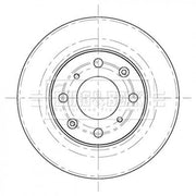 Borg & Beck 2 x Vented Front Brake Discs BBD5415