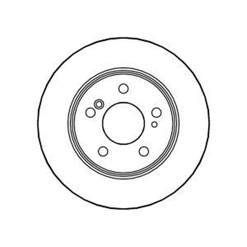 Abtex 2 x Solid Rear Brake Discs BD960S