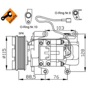 NRF Air Conditioning Compressor 32681