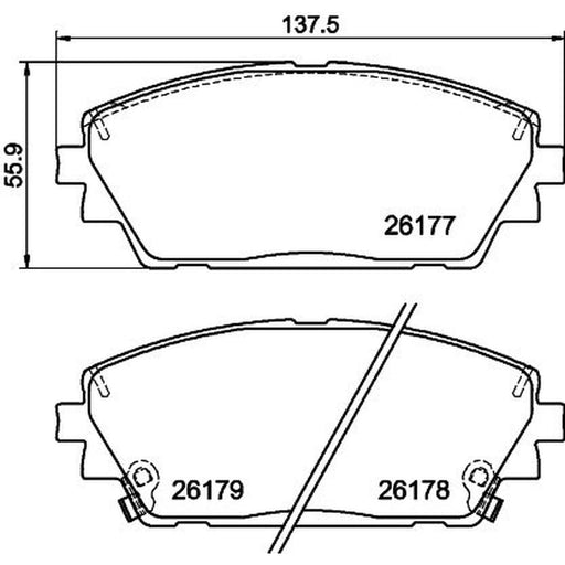 Mintex Front Brake Pad Set MDB4197