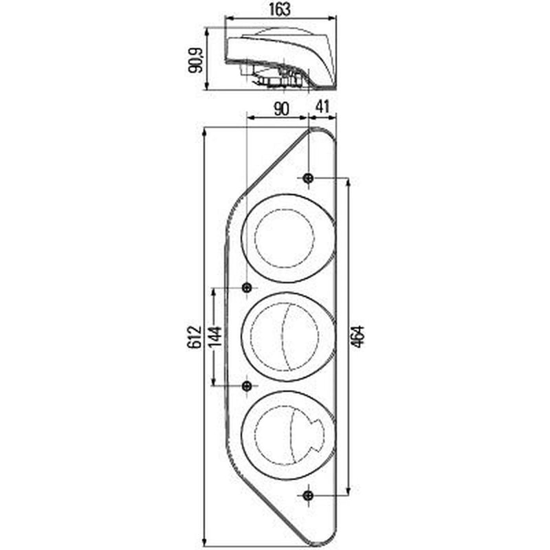 Hella Tail Light / Lamp PY21W Left 2VP 343 520-051