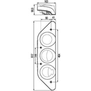 Hella Tail Light / Lamp PY21W Right 2VP 343 520-021