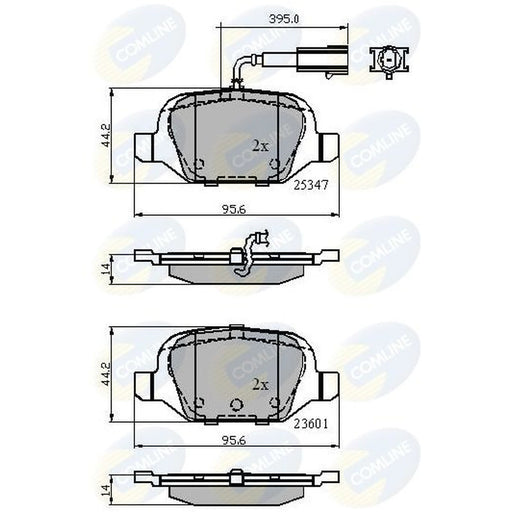 Comline 4 x Rear Brake Pad Set CBP11026