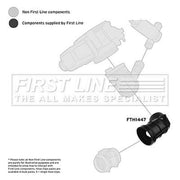 First Line Air Filter Intake Hose NBR (nitrile butadiene rubber) FTH1447