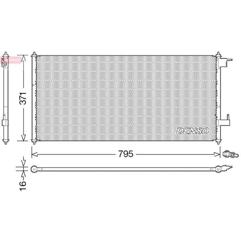 Denso Air Conditioning Condenser DCN10030