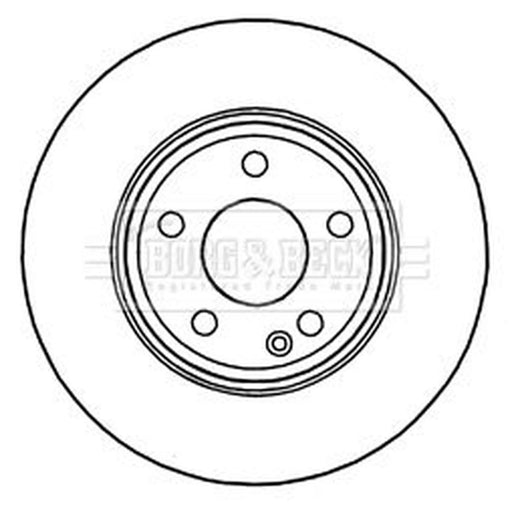 Borg & Beck 2 x Vented Front Brake Discs BBD5325