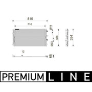 Mahle Air Conditioning Condenser AC 1212 000P