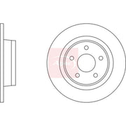 Apec 2 x Solid Rear Brake Discs DSK2358