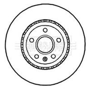 Borg & Beck 2 x Vented Front Brake Discs BBD5843S