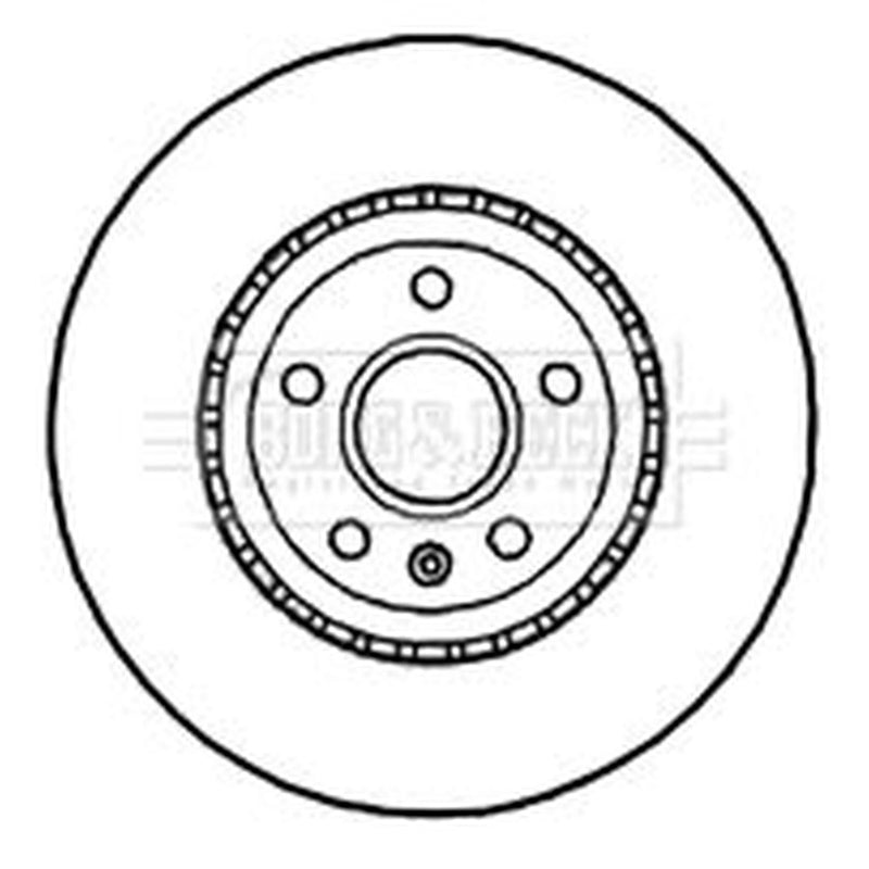 Borg & Beck 2 x Vented Front Brake Discs BBD5843S