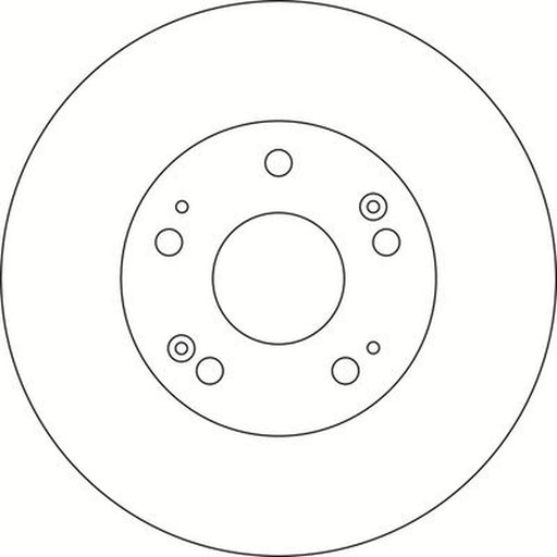 Abtex 2 x Solid Rear Brake Discs BD1856S