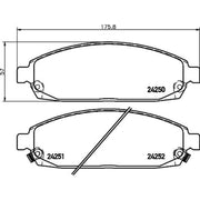 DON Front Brake Pad Set PCP2160