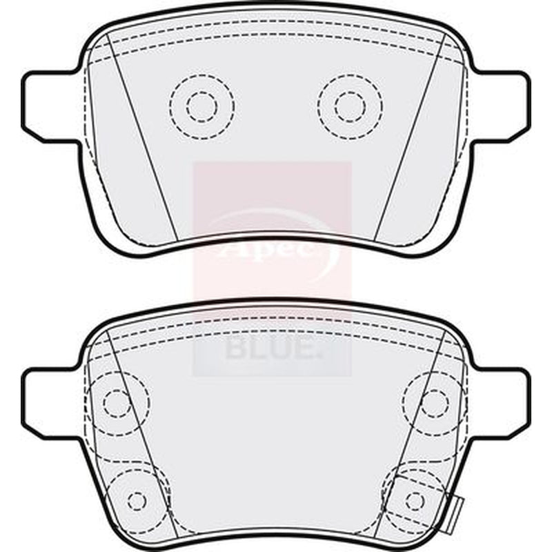 Apec Rear Brake Pad Set PD3712