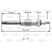 Valeo Diesel Engine Glow Plug 345170