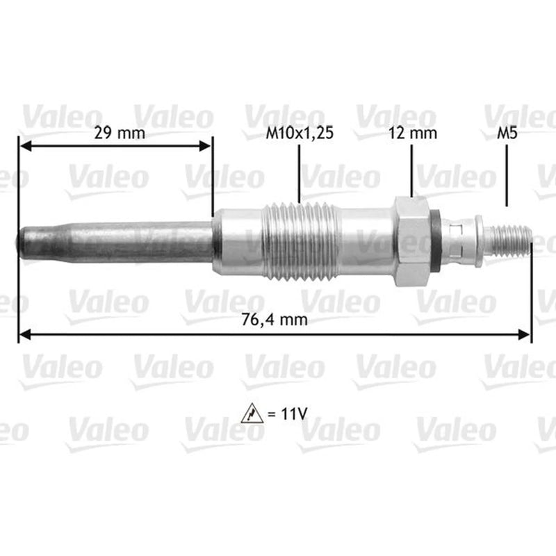 Valeo Diesel Engine Glow Plug 345170