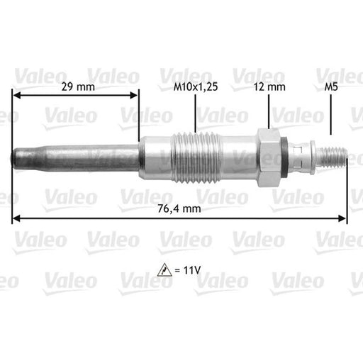 Valeo Diesel Engine Glow Plug 345170