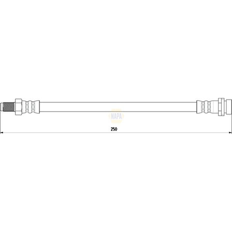 NAPA Brake Hydraulic Hose Line Rear NBH1196