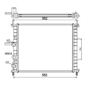 NRF Engine Radiator 53607