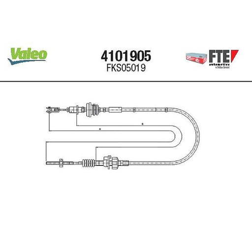 Valeo Clutch Control Cable Pull 4101905
