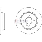 Fahren 2 x Solid Rear Brake Discs FBD6703