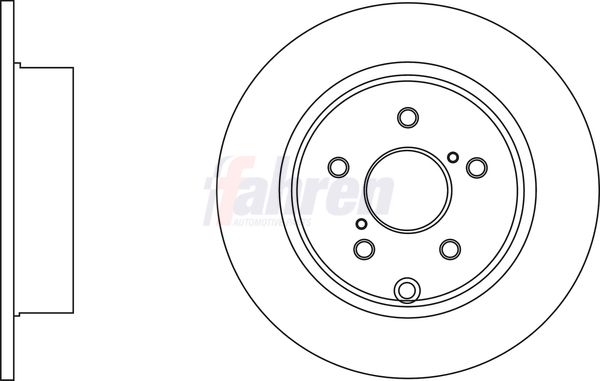 Fahren Brake Disc Set Solid