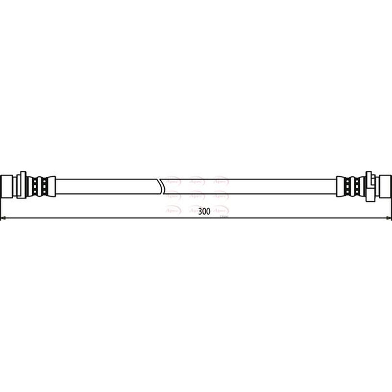 Apec Brake Hydraulic Hose Line Rear Right HOS3592