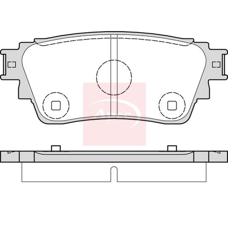 Apec Rear Brake Pad Set PAD2303
