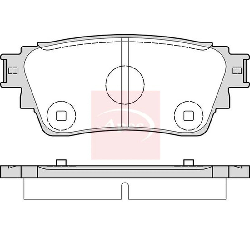 Apec Rear Brake Pad Set PAD2303