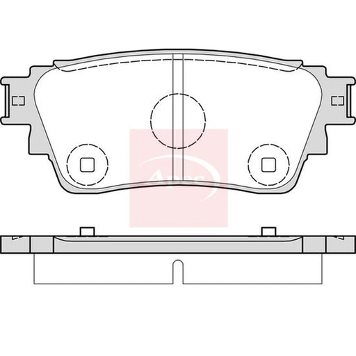 Apec Rear Brake Pad Set PAD2303