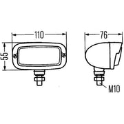 Hella Reversing Lamp Cc 2ZR Rear 2ZR 001 193-011 1503.301.00 2ZR 001 193-011