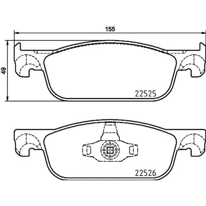 DON Front Brake Pad Set PCP2082