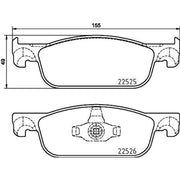 Mintex Front Brake Pad Set MDB3930