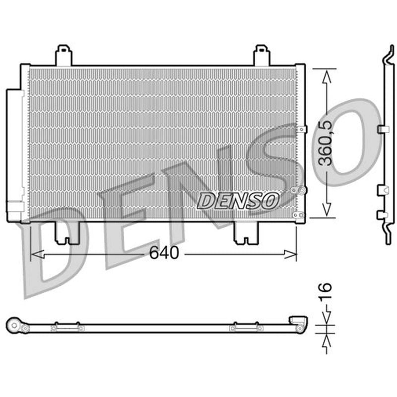 Denso Air Conditioning Condenser DCN51005