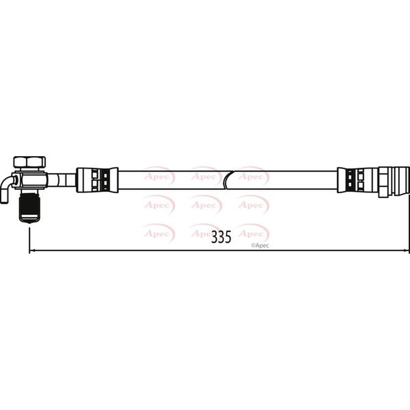 Apec Brake Hydraulic Hose Line Rear Right HOS4111