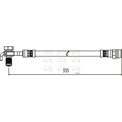 Apec Brake Hydraulic Hose Line Rear Right HOS4111