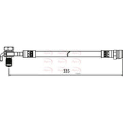 Apec Brake Hydraulic Hose Line Rear Right HOS4111
