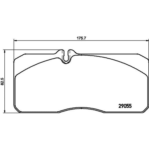 DON Front Brake Pad Set CVP021
