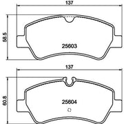 DON Rear Brake Pad Set PCP1653
