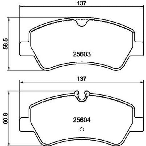 DON Rear Brake Pad Set PCP2151