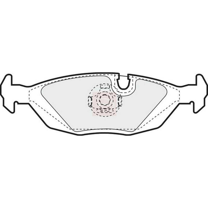 Apec Rear Brake Pad Set PAD404