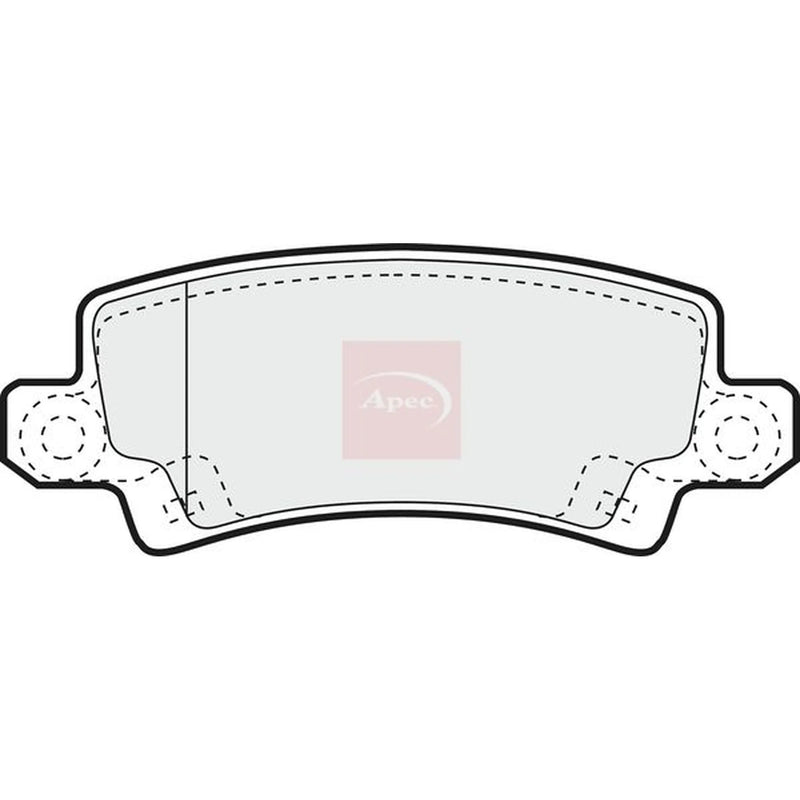 Apec Rear Brake Pad Set PAD1243