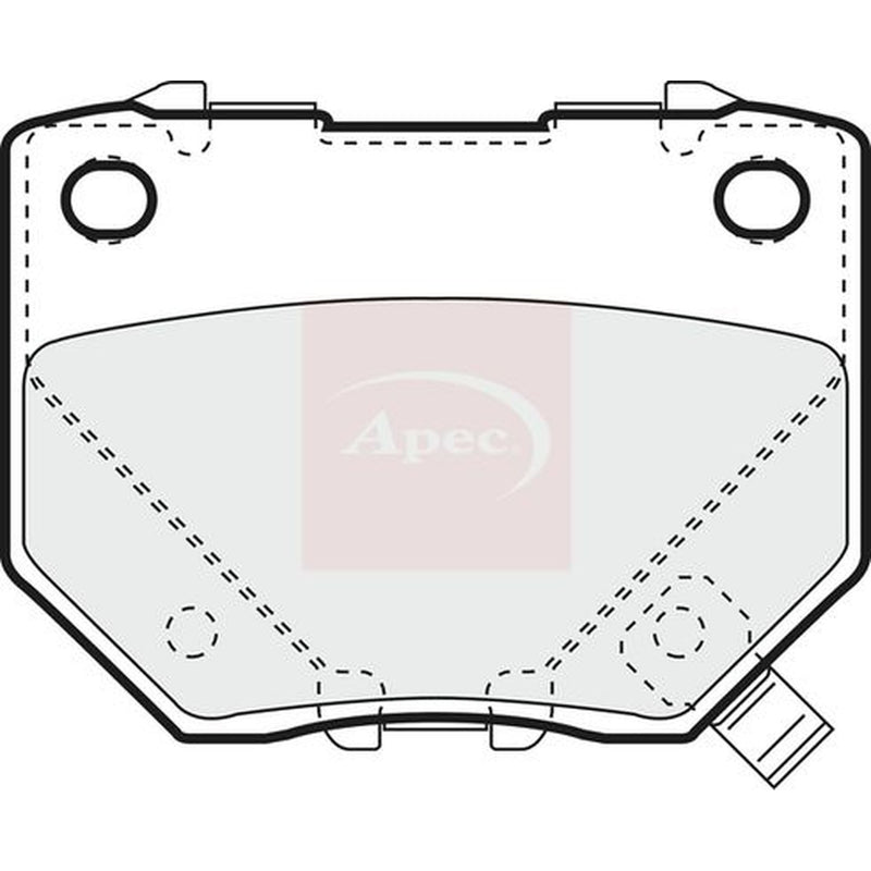 Apec Rear Brake Pad Set PAD1276