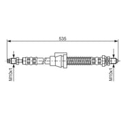 Bosch Brake Hydraulic Hose Line Front Left 1 987 476 604