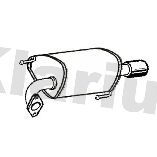 Klarius Box With Tail Pipe Right Rear SU116H