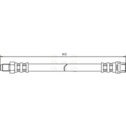 Apec Brake Hydraulic Hose Line Front HOS3331
