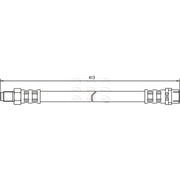 Apec Brake Hydraulic Hose Line Front HOS3331