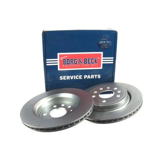 Borg & Beck 2 x Vented Rear Brake Discs BBD4396