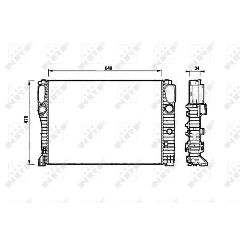NRF Engine Radiator 53829